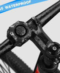 Rechargeable Bike Alarm With Remote, 110dB Wireless Anti Theft System, Vibration Sensor And Motion Detector, Waterproof design on bike