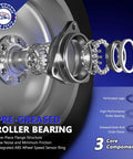 Exploded view of Top Shelf Front Wheel Bearing Hub Assembly Pair For Nissan Rogue And Rogue Sport 2014 Through 2023 showing components.