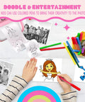 10 Rolls Kids Camera Paper Roll Refill White Thermal Paper 2.24 Inch Wide By 16 Foot Long 57x25mm Not Self Adhesive Prints 70 To 90 Photos Per Roll Compatible With Most DIY Instant Cameras For Kids, kids coloring paper roll with markers