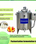Top Shelf Heavy Duty 500L Milk Pasteurizer Machine For Commercial Dairy Plants Featuring Pro Level Automatic Temperature Regulation And Plug And Play Yogurt Production Integration, stainless steel design with digital controls.