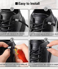 No Tie Elastic Shoe Laces With Adjustable Stretch Lock Ends For Sneakers And Casual Footwear 3 Pack Replacement Easy Slip On Daily Use Multi Color Set For A Secure Fit And Quick On The Go black sneaker lace install steps with alloy buckle