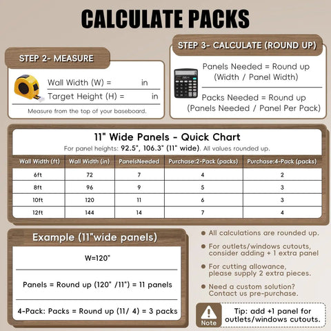 Level Up Your Studio Vibe With These 4 Pack 3D Wood Slat Wall Panels In Natural Walnut For Acoustic Sound Absorbing Home Office Decor That Completely Slays And Kills Room Echo - calculation guide for panel sizes.