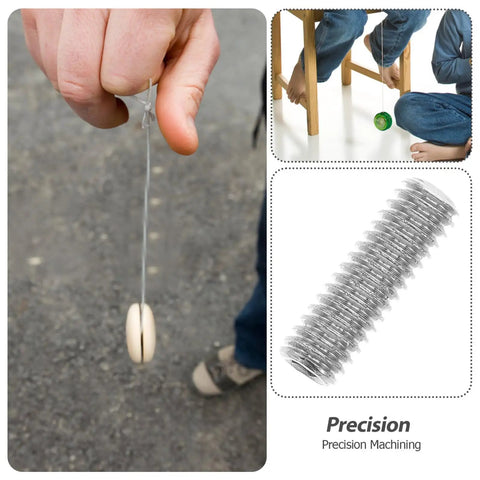 YoYo Axle Screw Kit 10pc Metric Socket Head Cap Grub Screws with yo-yo in motion and precision screws detail