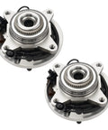 Front Wheel Bearing Hub Assembly For Ford F150 2018 2019 2020 4WD With ABS Two Piece Set Quad Lip Seal Design OE 515177 Replacement