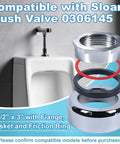Direct Replacement F-56-A Coupling Assembly For Regal Flushometer Systems 0306145, complete 1-1/2 x 3 spud assembly with flange and gasket