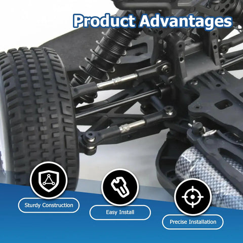 14 Piece Front Lower Control Arm And Tie Rods Replacement Kit For Toyota Camry 2007 2011 USA Built Models Only With Stable Steering Knuckles And Easy Reliable Alignment For Dialed In Handling, front suspension close-up