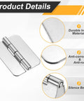 Heavy Duty Weldable Hinges 3 Pack Weld On Butt Hinges Measuring 2.7 By 1.97 By 0.08 Inches 304 Stainless Steel