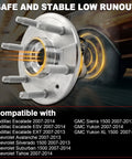Beefed-Up Front Wheel Bearing Hub Assembly For 4WD And AWD With ABS 6 Lug Fits GM Full Size Trucks And SUVs From Tahoe To Suburban