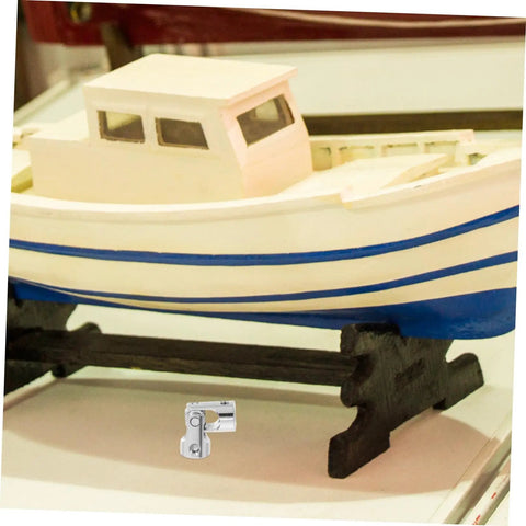 Model boat with Premium Stainless Steel Joint Coupling Adapter For Model Cars And Ships Featuring Four Mm Flexible Drive Shaft Connector With Robust Motor Shaft Precision Engineering And Easy Installation For Smooth Reliable Power Transfer Every Time