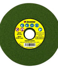 Heavy-Duty Vitrified Corundum Grinding Wheel For Chainsaw Sharpening 1/8 Inch Thick, 145 mm diameter green disc.