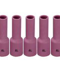 Long Gas Lens TIG Alumina Nozzle Ceramic Cup 54N14L 8L Half Inch Orifice For QQ300 PTA DB SR WP 17 18 26 TIG Welding Torch Pack Of Five