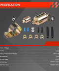 Components of High Performance 12V Inline Fuel Pump For Gasoline And Diesel Engines With 5 To 9 PSI And 30 GPH No Fuss Install Plug