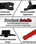 Adjustable Pin Spanner Wrench For Angle Grinders showing flexible design, anti-slip grip, and compatibility details, tool steel build.