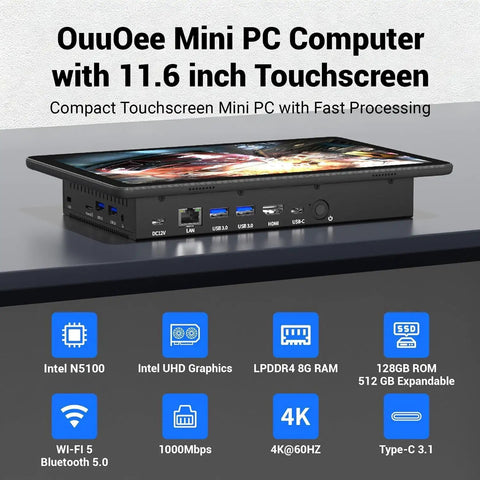 Real Deal 11 6 Inch Industrial Embedded Panel Pc With A Crackin Touchscreen Display Runnin The Beefy Intel N5100 Engine Booting Windows 11