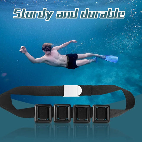 4 Pcs 1.1 Lb Scuba Weight Belt With Metal Block Buckle Coated Dive Weights Nylon Belt For Free Diving And Depth Dives Sturdy Durable Nylon Construction With Quick Release Buckle For Easy On Off And Secure Fit In Salt Water