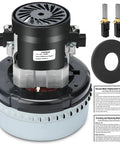 Atsmk 116336-01 120V vacuum motor, 2-stage, front view with 5.7-inch housing and gasket
