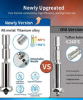 Comparison of all-metal titanium alloy hotend reaching 500°C vs Teflon tube version under 260°C for 3 Max 3D Printers