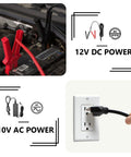 Heavy Duty Electric Drum Pump 5 GPM Fast Pour Setup Plug And Play For Diesel Def Water Antifreeze Motor Oil Chemicals No Hassle Operation 2 Inch Bung Adapter 110V 240V Ac Dc power connections for 12V DC and 110V AC.