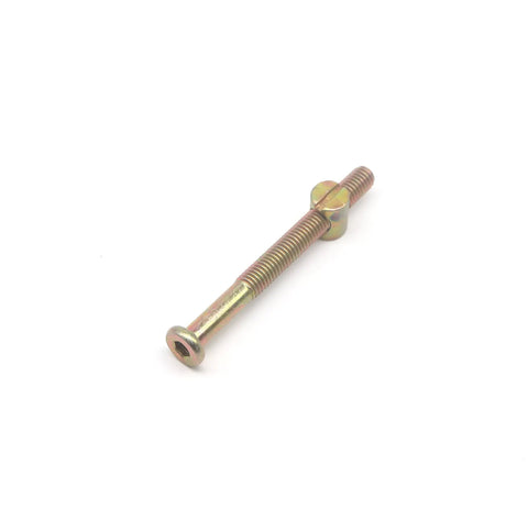 Tough As Nails M8x80mm Hex Socket Cap Screw And Furniture Barrel Nut Set Bronze Tone 6 Pack Allen Head visible screw detail