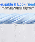 Blue microfiber cleaning cloth, 6x7 inches, for glasses and screens