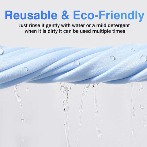 Blue microfiber cleaning cloth, 6x7 inches, for glasses and screens