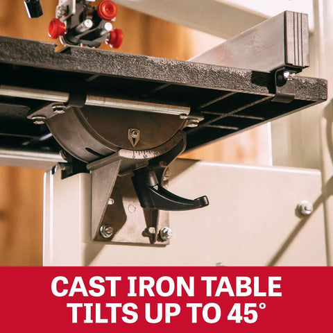 10 Inch Woodworking Band Saw With Stand For Home Shop Use One Half Horsepower Induction Motor 115 Volt Single Phase Benchtop Or Floor Stand Setup Heavy Duty Workhorse For Precise Ripping And Resawing Projects