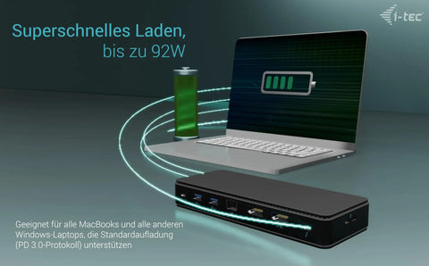 Thunderbolt 4 Docking Station Delivers Smooth Dual 4K 8K Display Setup with 92W charging for USB C computers.