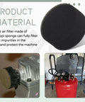 8 Pack 2 Inch Round Air Compressor Intake Filter Replacement Set CAC1372 CAC1373 D24233 D24235 40 PPI Sponge Filter