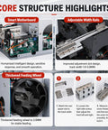 Core structure highlights of Heavy Duty Automatic Screw Feeder Machine With Smart Precision Counting Capabilities.