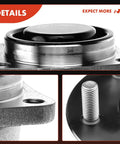 Close-up of Rear Wheel Bearing And Hub Assembly 2 Pack For Toyota Corolla 2003 2008 Matrix 2003 2008 Celica 2000 2005 And Pontiac Vibe 2003 2008 FWD Non ABS 5 Lug Durable Beefy Heavy Duty High Load Capacity Easy To Install.