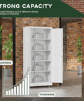 73 Inch Rolling Metal Storage Cabinet With Locking Doors And Adjustable Shelves Built Tough On Wheels For Home Garage Shop Or Workshop Rust Resistant White Finish Heavy Duty Steel With Large Capacity 32 Inch Wide 16 Inch Deep, open with shelves and weights