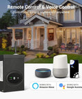 Smart WiFi Low Voltage Transformer 120W With Schedule And Timer No Hub Needed Works With Alexa And Google Home, outdoor setup