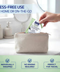 Dr. Fischer Eyelid Wipes twin pack, hypoallergenic preservative-free eye cleansing wipes, individually wrapped