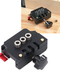Pro Grade Self Centering Doweling Jig Kit With 6Mm 8Mm 10Mm Drill Bits Aluminum Alloy Portable Wood Dowel Punch Locator