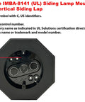 8141-BK Black Siding Mounting Block for 1/2 Inch Lap Siding, UL Listed PVC Bracket for Flush, Level Install, Durable Weatherproof Block for Residential and Commercial Projects, 1 Pack black PVC siding mount with UL listed box and screws