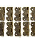 10 Pcs Mini Butterfly Hinges Gold For Jewelry Boxes And Wood Boxes Dollhouse Cabinets And Drawers Diy Repair Retro Dope Decorative Hardware 180 Degree Opening Perfect For Box Repair And Craft Projects
