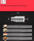 Measurement chart for the Premium Electric Coffee Bean Roaster With 2500g Capacity and 300mm drum dimensions.