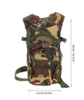 Front view of Go To Lightweight Hiking Backpack For Women, Oxford Cloth Daypack in Jungle Camo, featuring durable design.