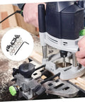 Router with Top Mounted Bearing Guide Kit for Router Bits with Replacement Bearings Screws and Wrench for woodworking precision