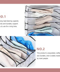 Three Pack Dope Underwear And Sock Storage Bins Made From Heavy Duty Nylon Grid Panels Delivers A Hella Neat Dresser Drawer And Closet Game Changer Setup with organized socks and underwear.