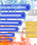 Blue Silicone Vacuum Hose Kit For Cars With Color-Matched Connectors, 6 Size Tubing Set, burst pressure 130 PSI, temperature range chart