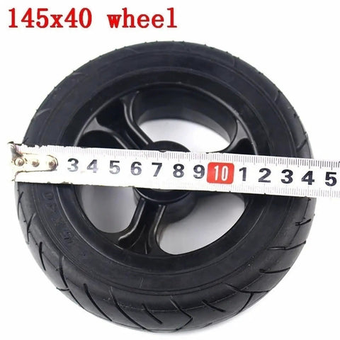 145x40 wheel from 6 Inch Solid Tire Set For Electric Skateboard Longboard Airless Wheel 145x40 With Plastic Hub And Pulley