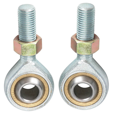 M10 Beefy Heavy Duty Rod End Bearing 10mm Bore Left Right Hand Thread Self Lubricating Ball Joint Heim Joint With Jam Nuts For ATV Quad Buggy Go Kart Drift Trike Golf Cart 4 Wheelers, pair with jam nuts