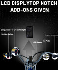 Adult Electric Bike With 750W Motor And 960Wh Battery Rolling Smooth Up To 30Mph Featuring 26 Inch Fat Tires LCD display and controls on handlebars.