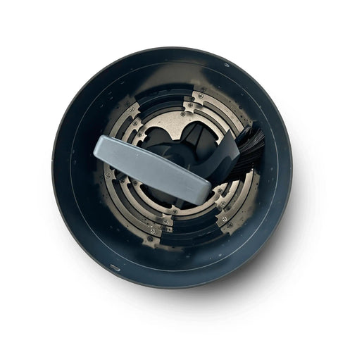Top view of Eco 3 Bucket with Infinity Brush in black, part of Double Your Kitchen Composting Capacity With Eco 3 Bucket And Infinity Brush Pack