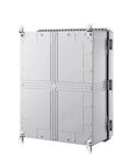 Outdoor IP67 Weatherproof Junction Box Enclosure With Hinged Gray Cover, Rugged Plastic Electrical Project Box 510x410x200mm