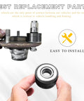 Professional Wheel Stud Installer Tool For Cars And Trucks Boasts Rust Resistant Steel Design shown during installation.