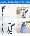 Amazon Grabber Reacher Tool, front view, 36-Inch foldable blue/black with anti-slip 360° jaw and magnetic tip.