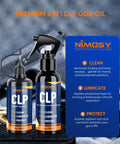 All In One Gun Cleaning Kit With CLP Oil For Rifle And Pistol Maintenance Includes 3.4oz Gun Oil, 2oz Needle Lubricant