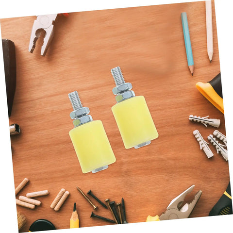 Heavy Duty Sliding Gate Guide Rollers Set Nylon Gate Wheels for Smooth Quiet Operation 4 pcs Gate Roller Replacement.